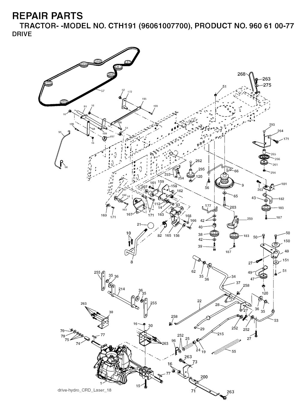 Explosionszeichnung Ersatzteile
