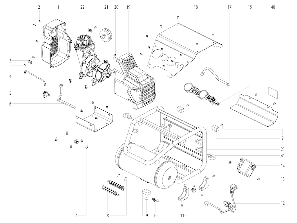 Explosionszeichnung Ersatzteile