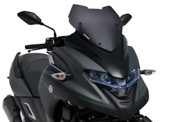 ERMAX Scooterscheibe Sport Acrylic durchsichtig Schwarz getönt für YAMAHA Tricity 300