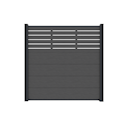 Vorschaubild T&J MALCHOW WPC Steckzaunset 180 x 180 cm, Anthrazit