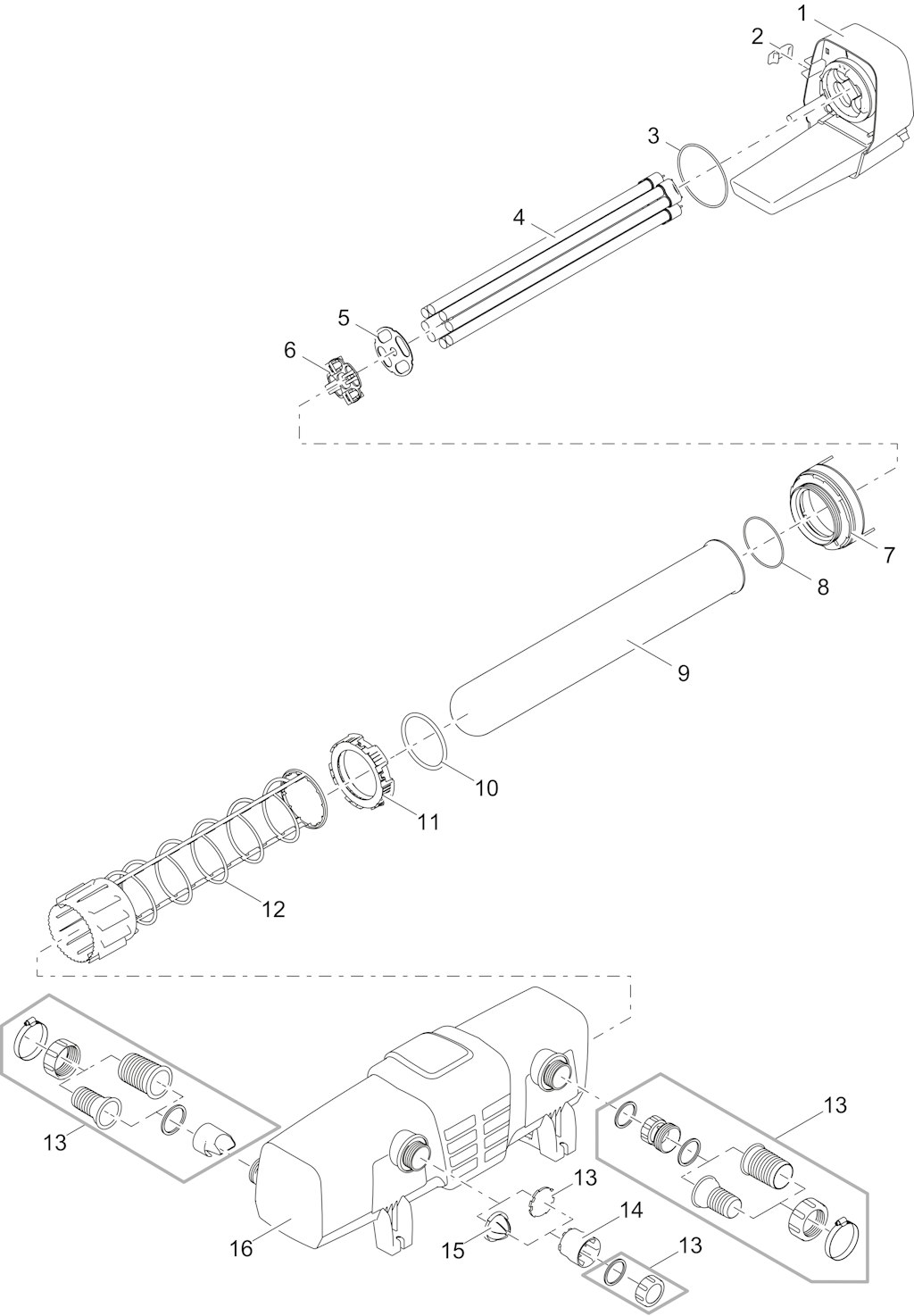 Explosionszeichnung Ersatzteile