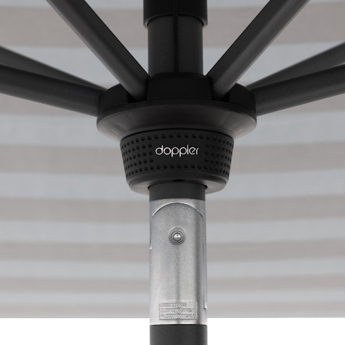 doppler Mittelmastschirm myZONE 300 x 200 Auto Tilt, Aluminium Anthrazit / 100 % Polyester 180 g/m²