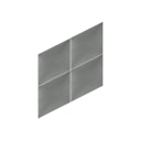 Vorschaubild Mollis Polsterpaneel Grau  30x15 cm