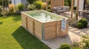 Vorschaubild Weka Massivholzpool Siargao Gr. 1 - 45 mm - 416 x 216 cm inkl. gratis Abdeckplane im Wert von 169,99€