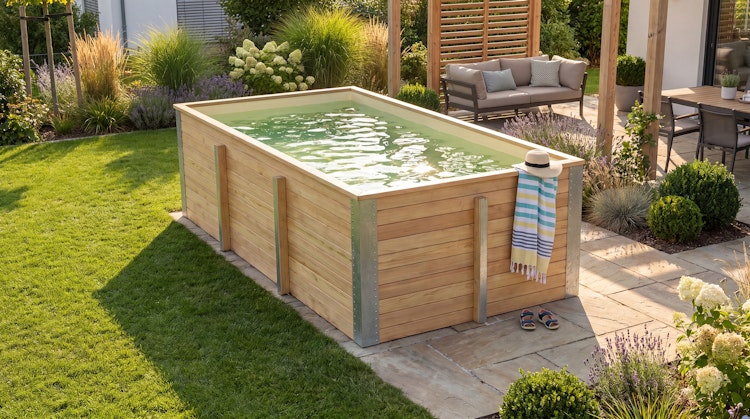 Weka Massivholzpool Siargao Gr. 1 - 45 mm - 416 x 216 cm inkl. gratis Abdeckplane im Wert von 169,99€