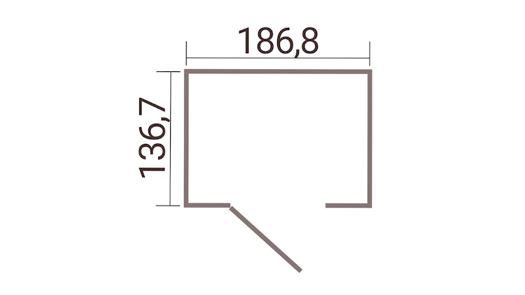 Weka Metall-Gerätehaus Gary 1-9