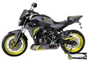 Vorschaubild BODYSTYLE Sportsline Sitzkeil ABS Kunststoff grau/gelb für YAMAHA MT-07 