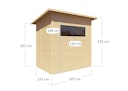 Vorschaubild Bertilo Gartenhaus Pent Modern 2 - 18 mm