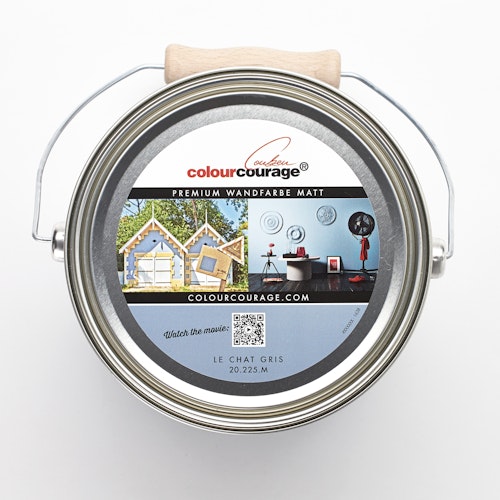 colourcourage® Premium Wandfarbe matt Le Chat Gris