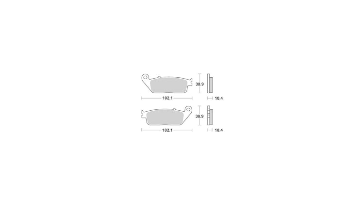 TRW Bremsbelag Typ SH Sintermetall mit ABE, Bremsbelag "MCB 631" Satz