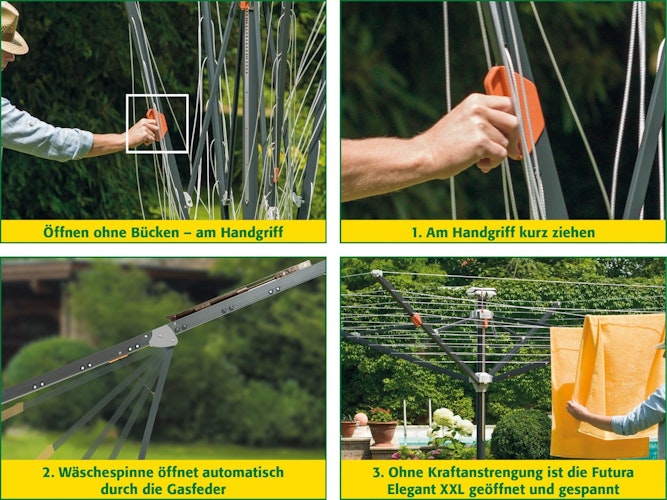 Juwel Wäschespinne FUTURA ELEGANT XXL LIFT