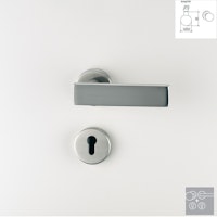 Griffwerk Wechselgarnitur CARLA K3-Edelstahl matt-Klipptechnik