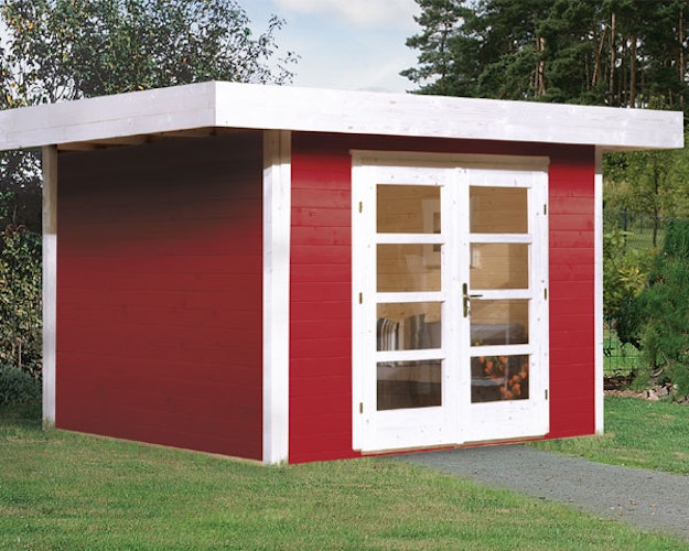 Weka 28 mm Designhaus 126+ mit extra hoher Tür - 28 mm