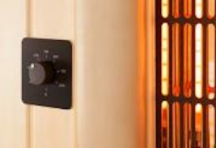 Infraworld Saunasteuerung Saunacontrol T4 für Verdampfer- und Saunaofen sowie 2 VITALlight-Infrarotstrahler (Wandmontage)