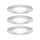 Vorschaubild Paulmann Einbauleuchte Nova 3er Set LED 3x6,5W alu rund