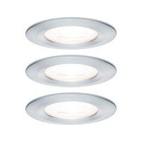Paulmann Einbauleuchte Nova 3er Set LED 3x6,5W alu rund