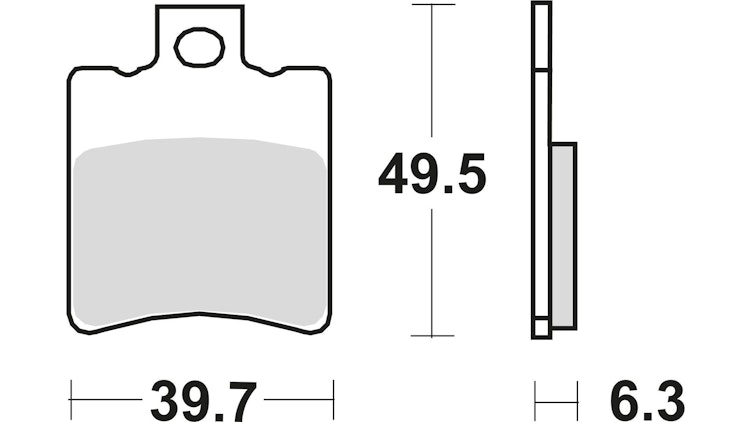 TRW Bremsbelag Typ Organisch Standard mit ABE, Bremsbelag "MCB 674" Satz