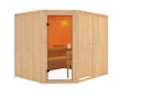 Vorschaubild Karibu Woodfeeling Sauna Horna - 68 mm Aktionssauna inkl. gratis Sauna-Zubehörset im Wert von 234,94 €