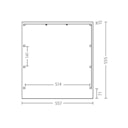 Vorschaubild Skan Holz Carport Friesland 557x555 cm inkl. Rück- und Seitenwände Sparset 3