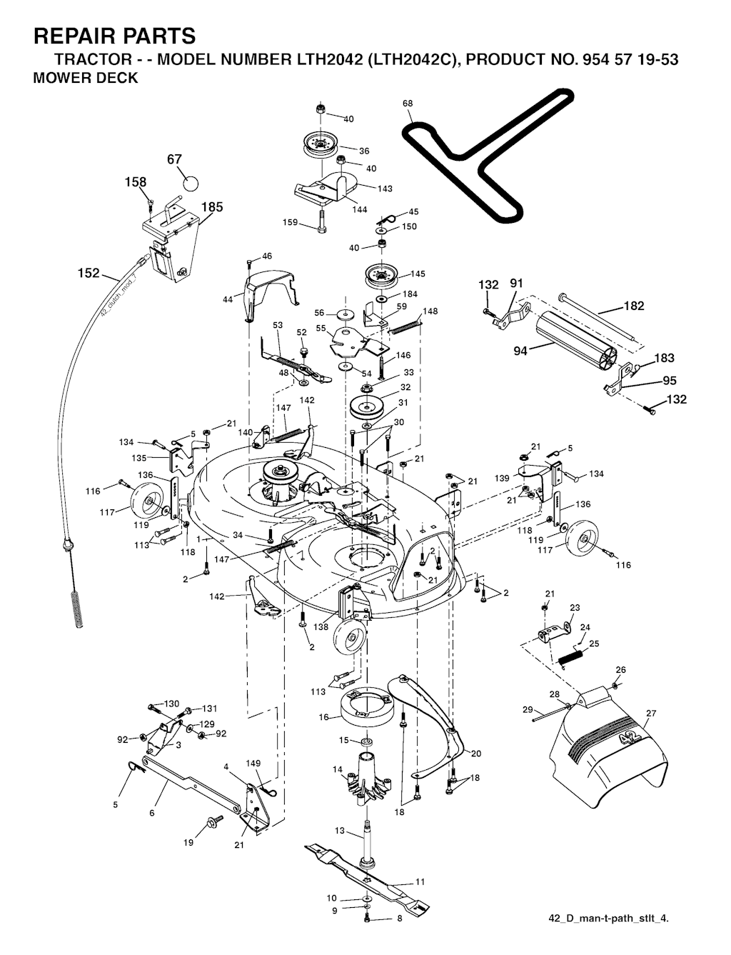 Explosionszeichnung Ersatzteile