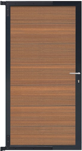 T&J TJÖRN Tor Komplettset 90 x 175 cm, Alu-Rahmen Anthrazit