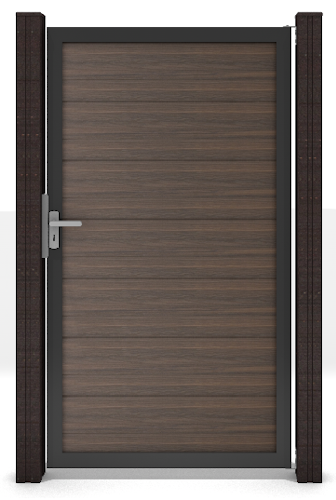 GroJa Solid Grande Tor Standard 1-flügelig mit Anthrazitrahmen
