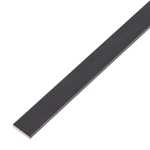 Alberts® Flachstange, Alu schwarz elox., LxBxS 1000 x 15 x 2 mm 489366