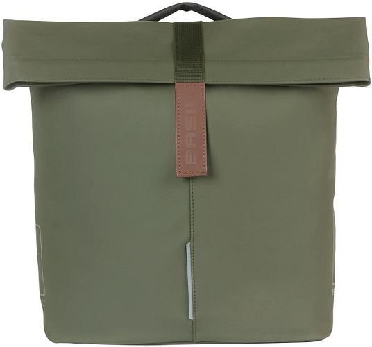 Basil City Double Pannier Bag Doppeltasche grün moss green MIK 2.0