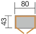 Vorschaubild Weka Garten- und Terrassenschrank 195 B