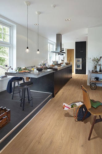 MEISTER Laminatboden MeisterDesign. laminate LB 150 857 x 398 x 8 mm 06137 Schiefer anthrazit Steinporen-Struktur