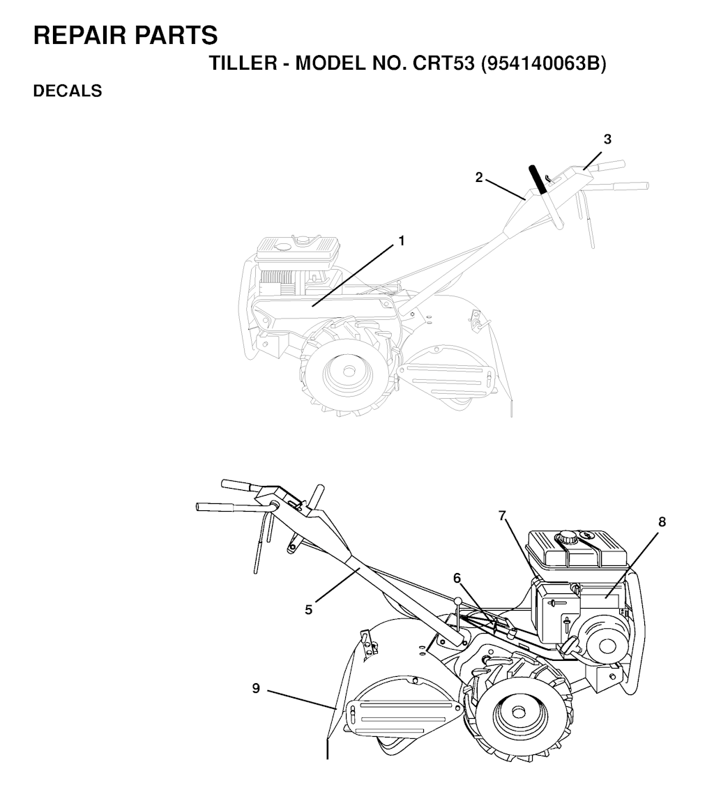 Explosionszeichnung Ersatzteile