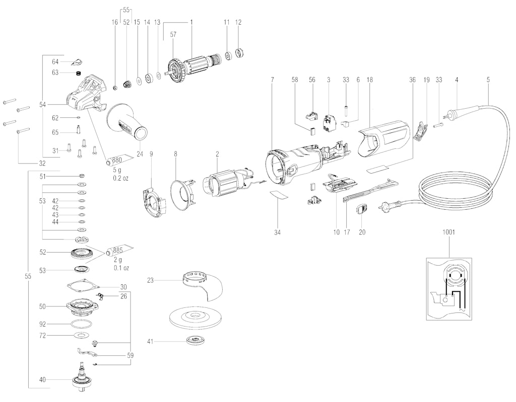 Explosionszeichnung Ersatzteile