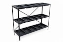 Vorschaubild Halls Gestell für Anzuchtschalen - 3 Sektionen – Schwarz - 119 x 40 cm 