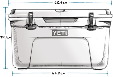 YETI Abmessungen
