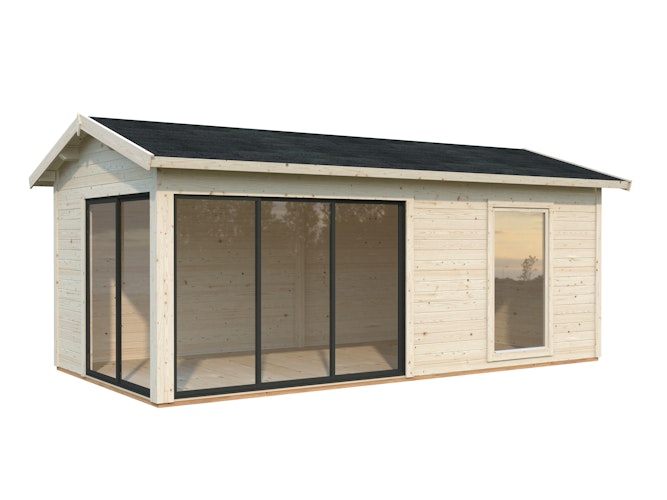 Palmako Gartenhaus Amanda 17,1 m² Slide Plus- 44 mm