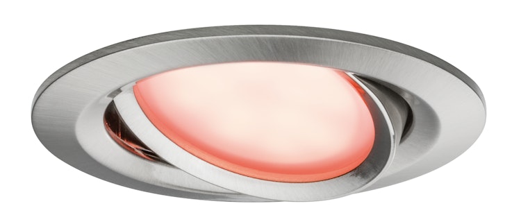 Paulmann Einbauleuchte Smart Coin LED 3x2 W Set mit Farblichtsteuerung, Dimm- und Schwenkfunktion