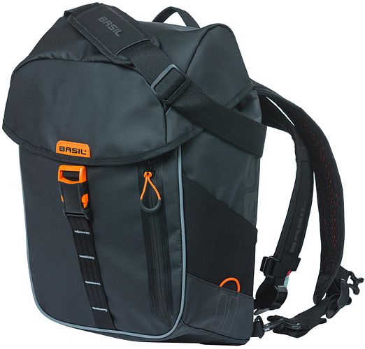 Basil Rucksack Miles 17 l schwarz,orange