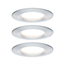 Vorschaubild Paulmann Einbauleuchte Nova Coin 3er LED 3x6,5W Alu rund starr