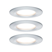 Paulmann Einbauleuchte Nova Coin 3er LED 3x6,5W Alu rund starr