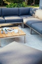 Vorschaubild Diamond Garden Lounge-Set GOMERA Sun & Rain, Edelstahl / Teak /Tuvatextil (100 % Polyacryl) Schwarz/Silber