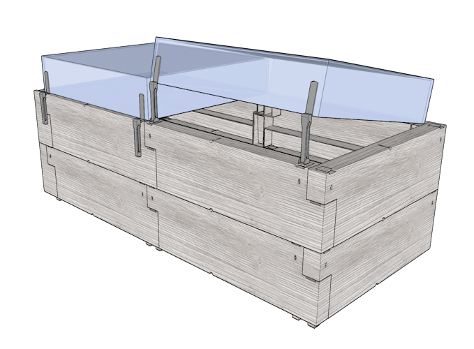 JUWEL Hochbeet Timber Anzucht-Set 2in1