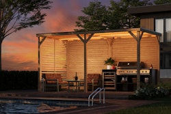 Karibu WM Pavillon Außenküche (453 x 231 cm - Größe L)