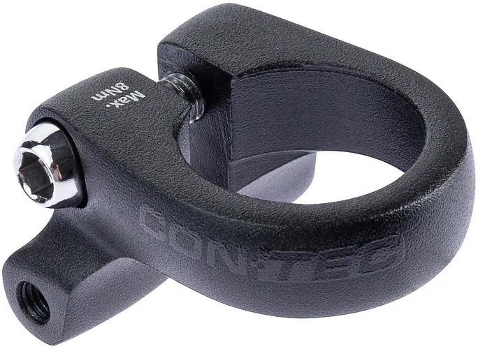 CONTEC Sattelklemmschelle Rack Support Ø 28,6 mm schwarz