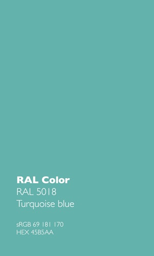 Wasserhahn Küchenarmatur, SAM, mit 360° schwenkbarem Auslauf, abnehmbare 2 strahl Handbrause, Verchromt / Türkis