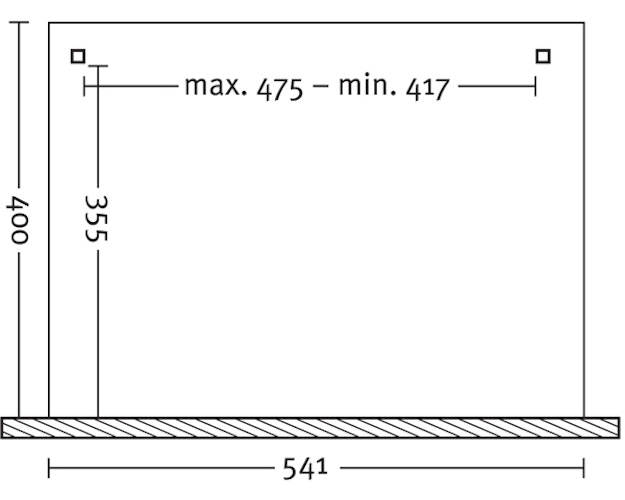 Skan Holz Terrassendach Ancona Leimholz o. Mittelpfosten 541 cm
