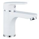 Vorschaubild Design-Waschtischarmatur ALASKA, Chrom/Weiß