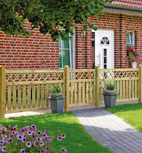 T&J KAMPEN Gartenzaun Senkrecht Ranki 180 x 90 cm