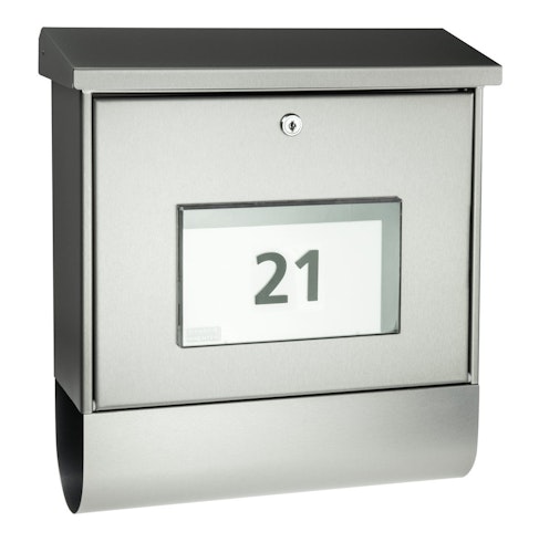 Burg Wächter Briefkasten Malaga Silber 4400 Si