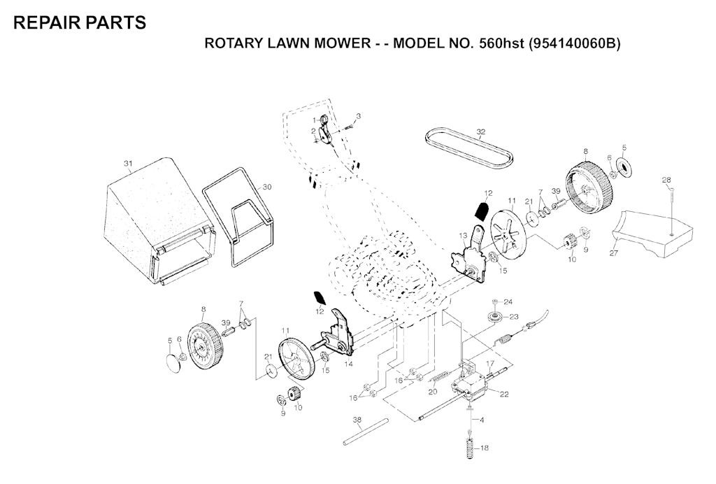 Explosionszeichnung Ersatzteile