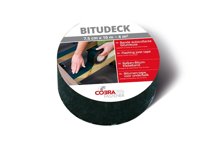 Cobra Fastener Abdeckband Bitudeck 7,5cm x 10m (4qm) für Holzbalken
